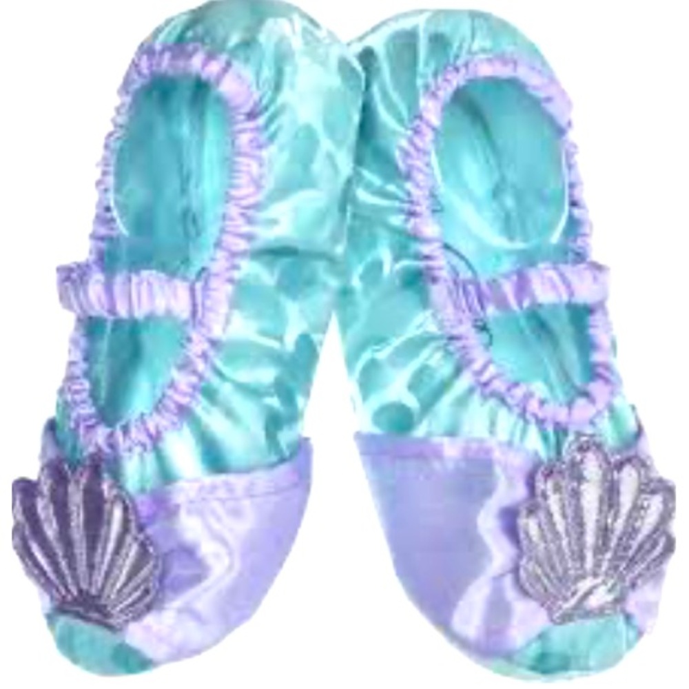 NWT Disney The Little Mermaid Ariel SlipperShoes, Size Kids 7-11